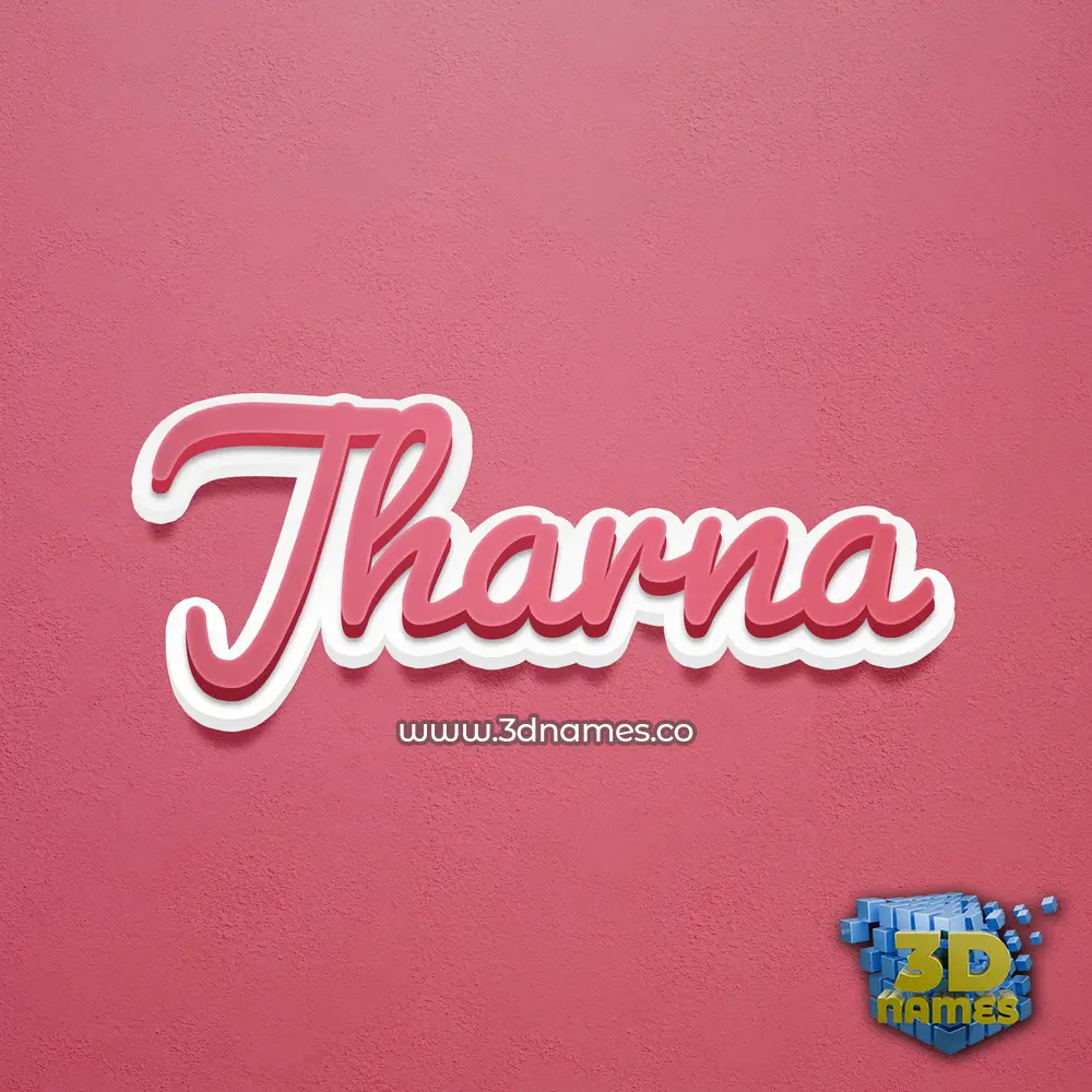 jharna in Red Scribble style - 3D name wallpaper
