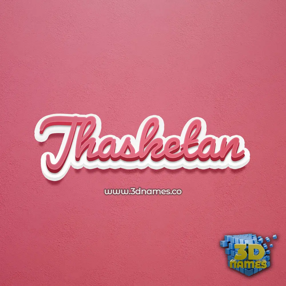 jhasketan in Red Scribble style - 3D name wallpaper