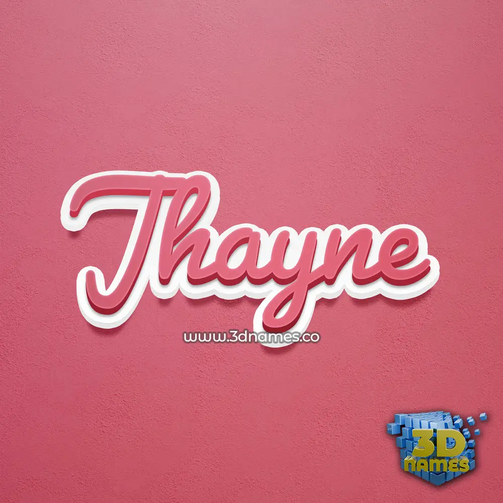 jhayne in Red Scribble style - 3D name wallpaper
