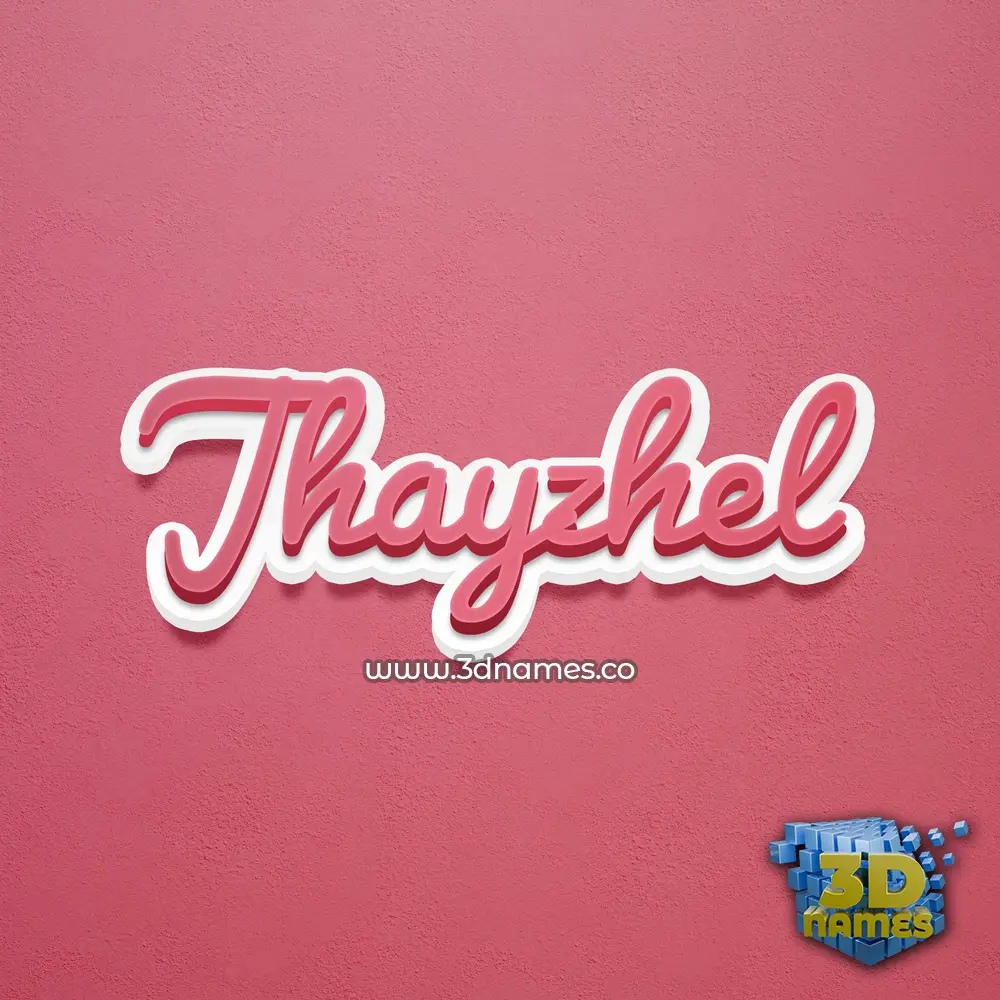 jhayzhel in Red Scribble style - 3D name wallpaper