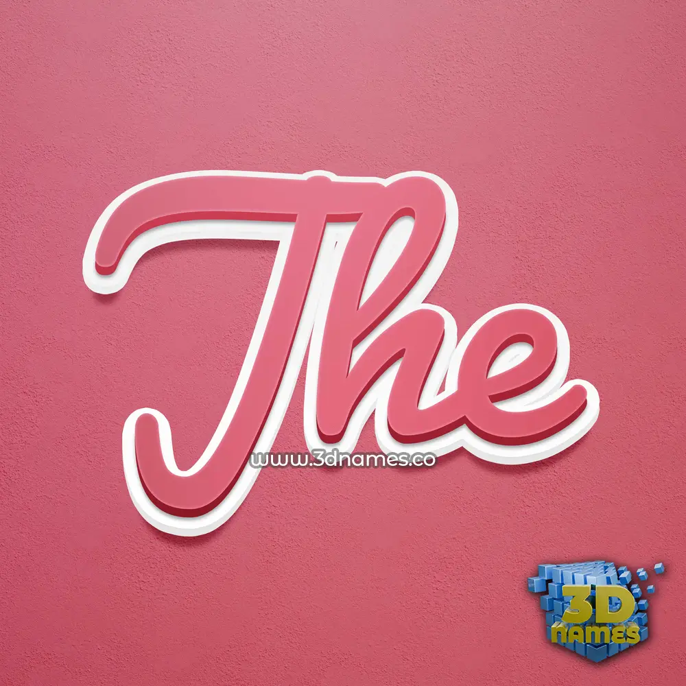 jhe in Red Scribble style - 3D name wallpaper