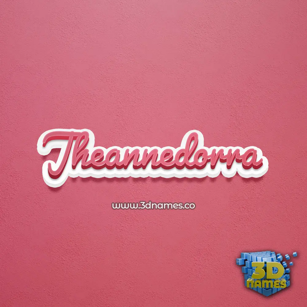 jheannedorra in Red Scribble style - 3D name wallpaper