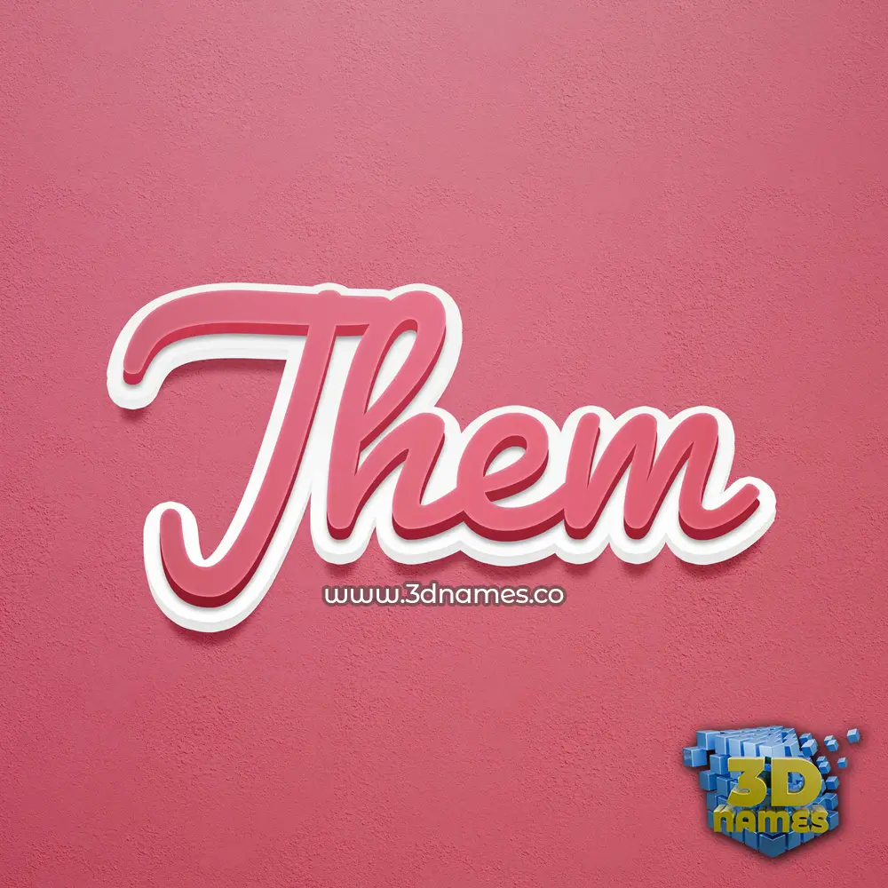 jhem in Red Scribble style - 3D name wallpaper
