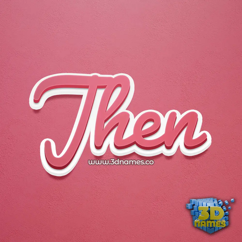 jhen in Red Scribble style - 3D name wallpaper
