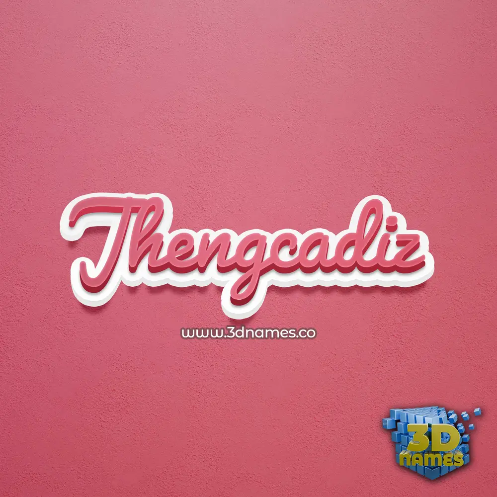 jhengcadiz in Red Scribble style - 3D name wallpaper