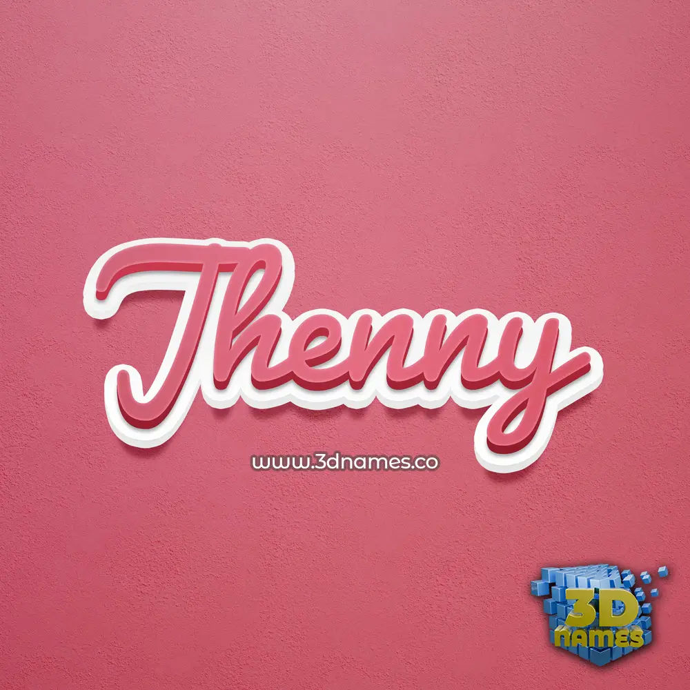 jhenny in Red Scribble style - 3D name wallpaper