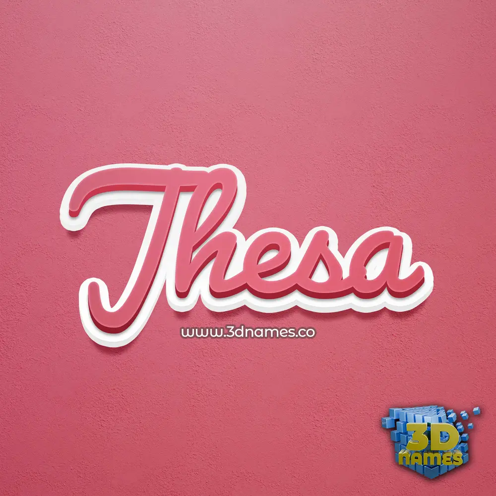 jhesa in Red Scribble style - 3D name wallpaper