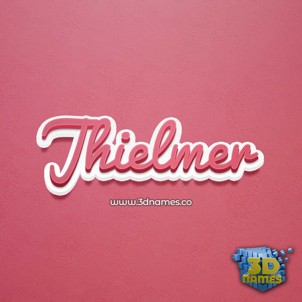 jhielmer in Red Scribble style - 3D name wallpaper