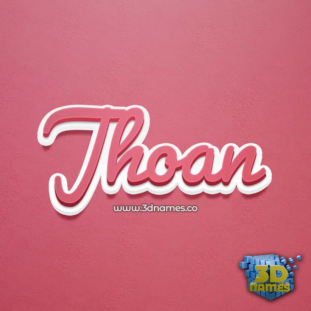 jhoan in Red Scribble style - 3D name wallpaper