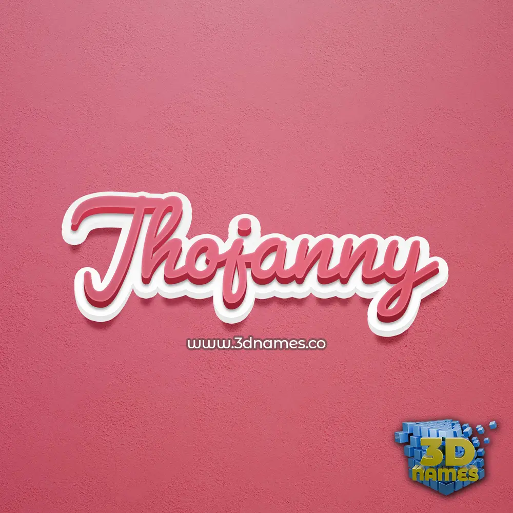 jhojanny in Red Scribble style - 3D name wallpaper