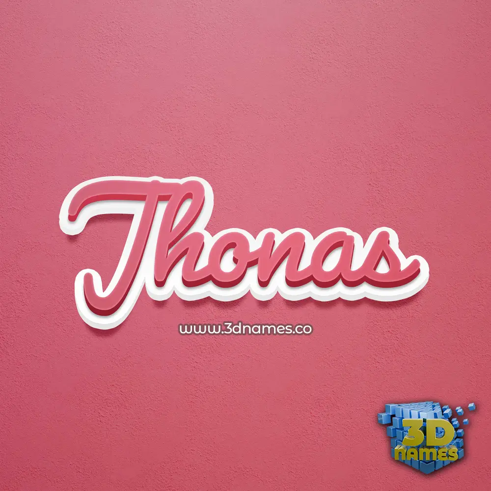jhonas in Red Scribble style - 3D name wallpaper