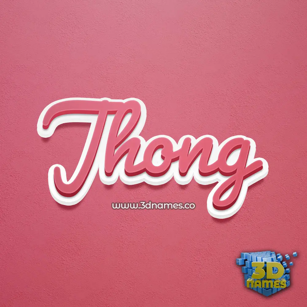 jhong in Red Scribble style - 3D name wallpaper