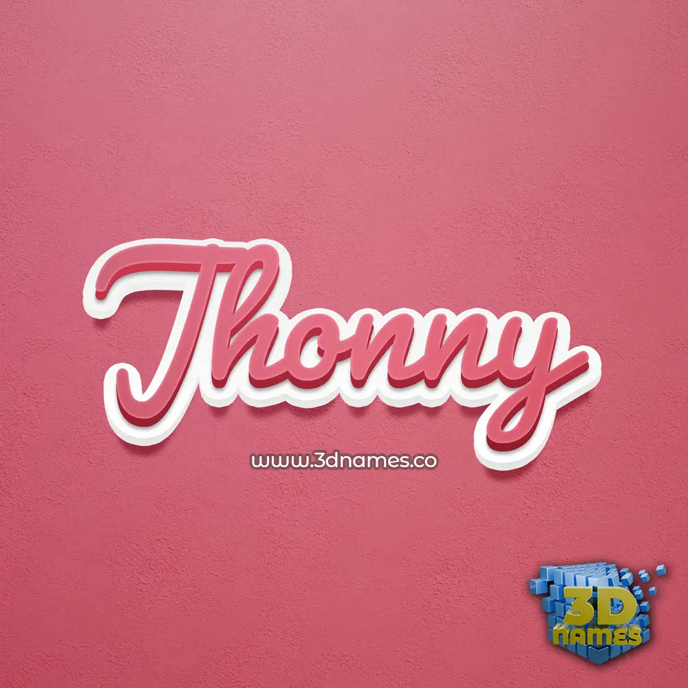 jhonny in Red Scribble style - 3D name wallpaper