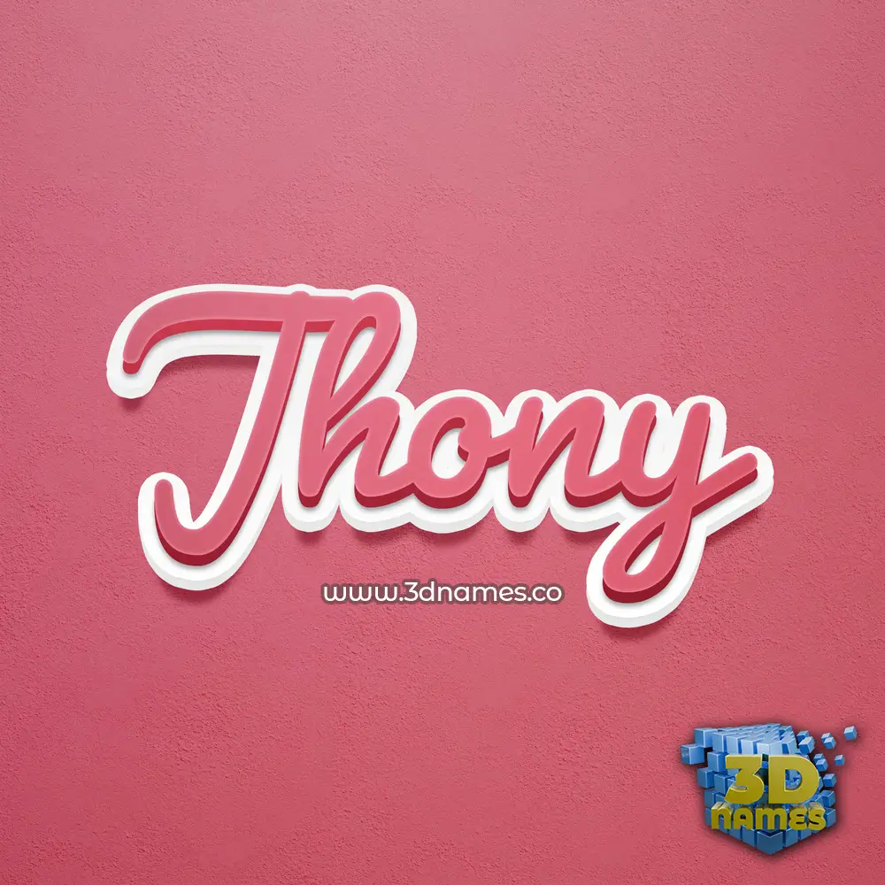 jhony in Red Scribble style - 3D name wallpaper