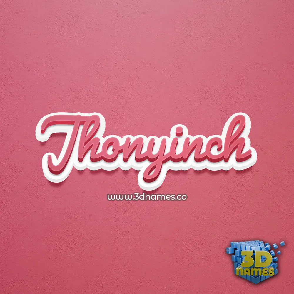 jhonyinch in Red Scribble style - 3D name wallpaper