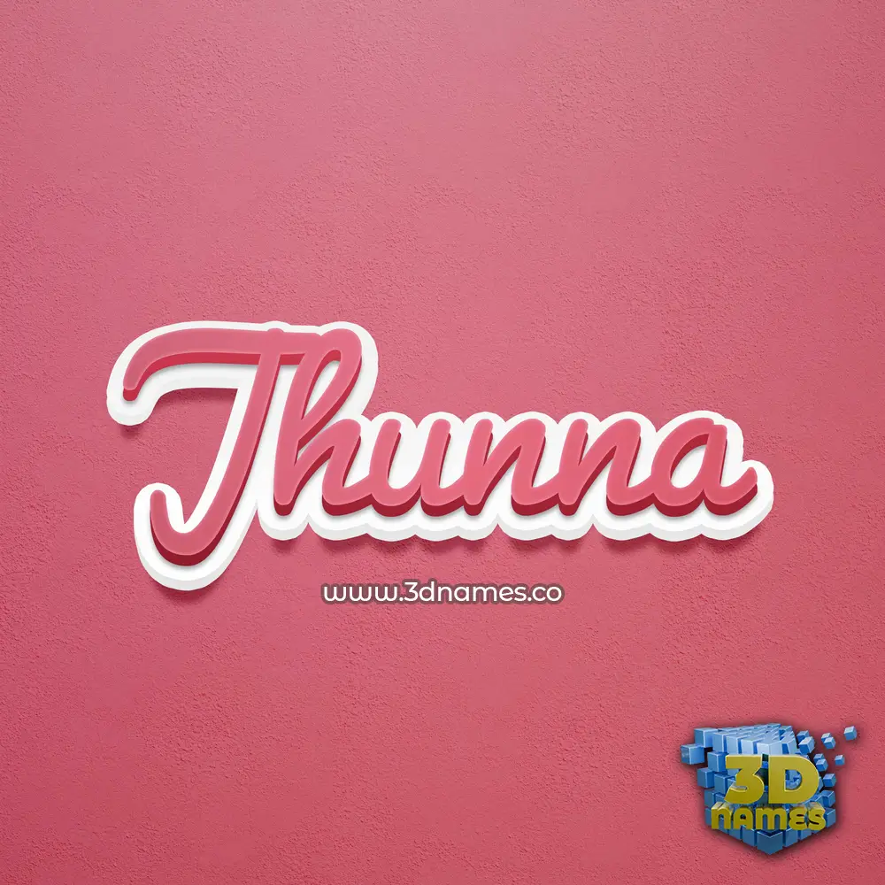 jhunna in Red Scribble style - 3D name wallpaper