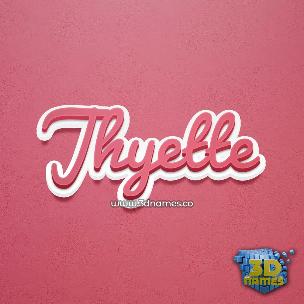 jhyette in Red Scribble style - 3D name wallpaper