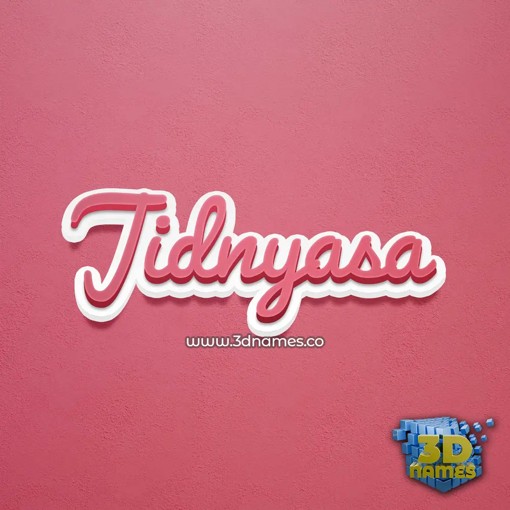 jidnyasa in Red Scribble style - 3D name wallpaper