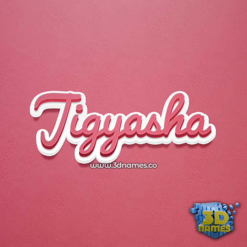 jigyasha in Red Scribble style - 3D name wallpaper