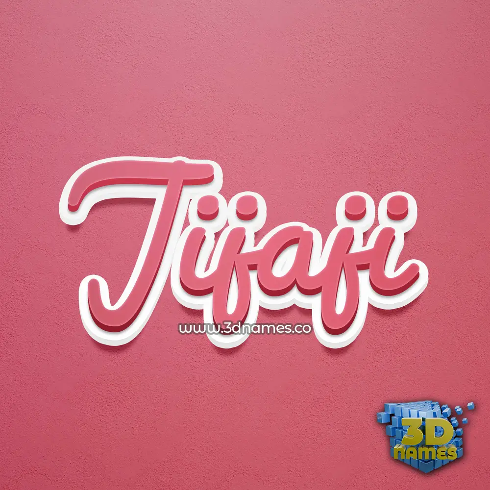 jijaji in Red Scribble style - 3D name wallpaper
