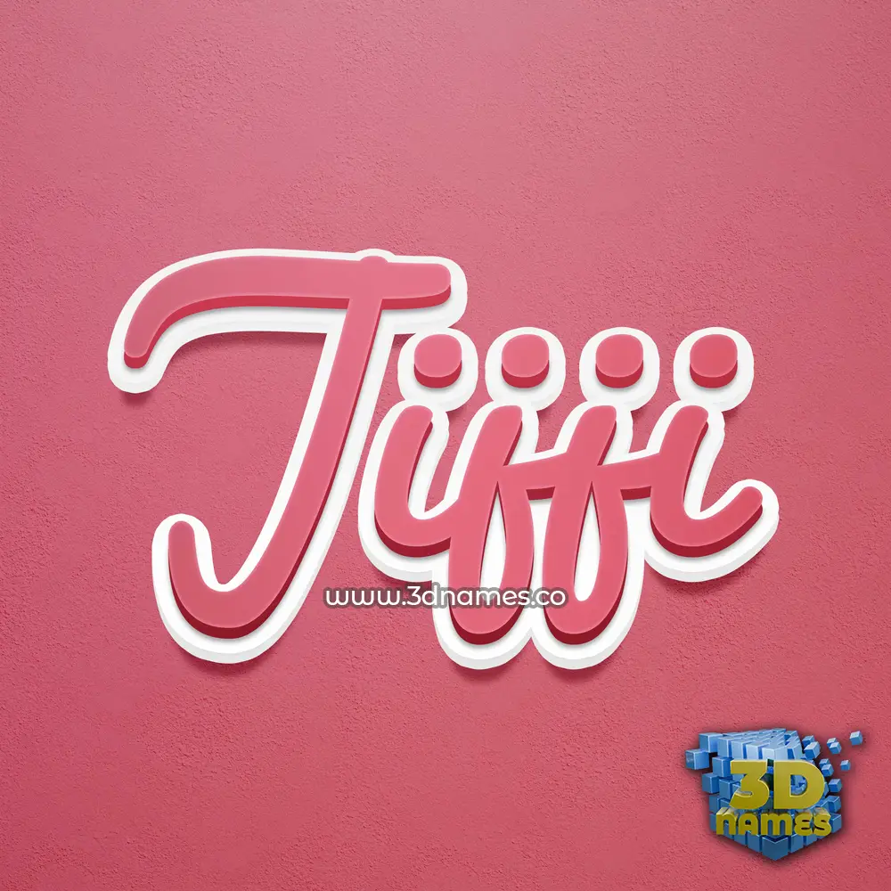 jijji in Red Scribble style - 3D name wallpaper