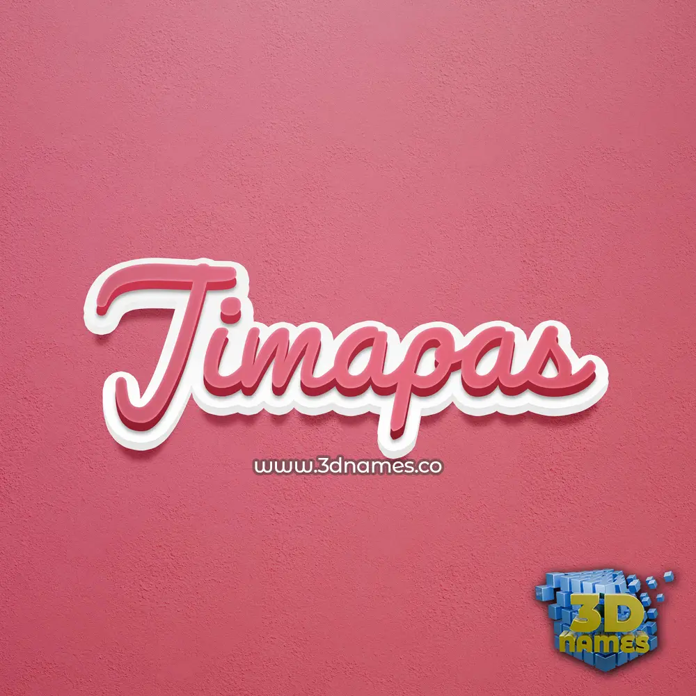 jimapas in Red Scribble style - 3D name wallpaper