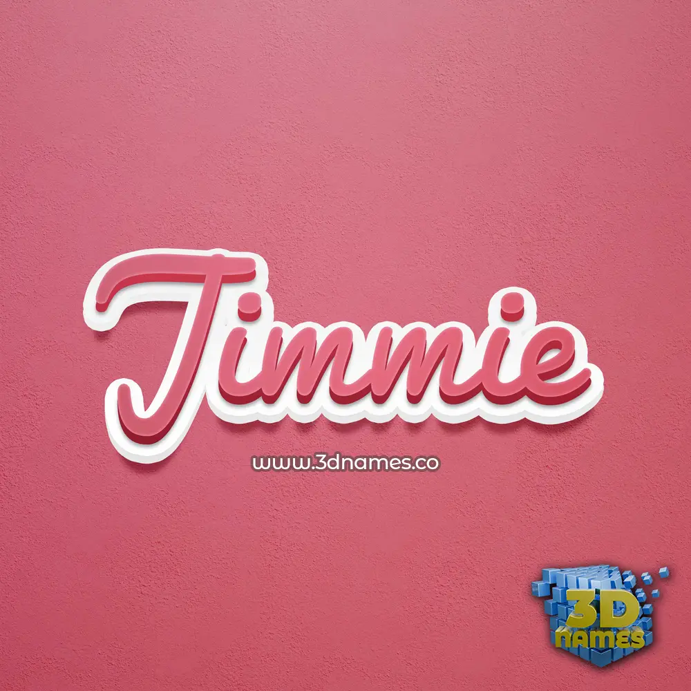 jimmie in Red Scribble style - 3D name wallpaper