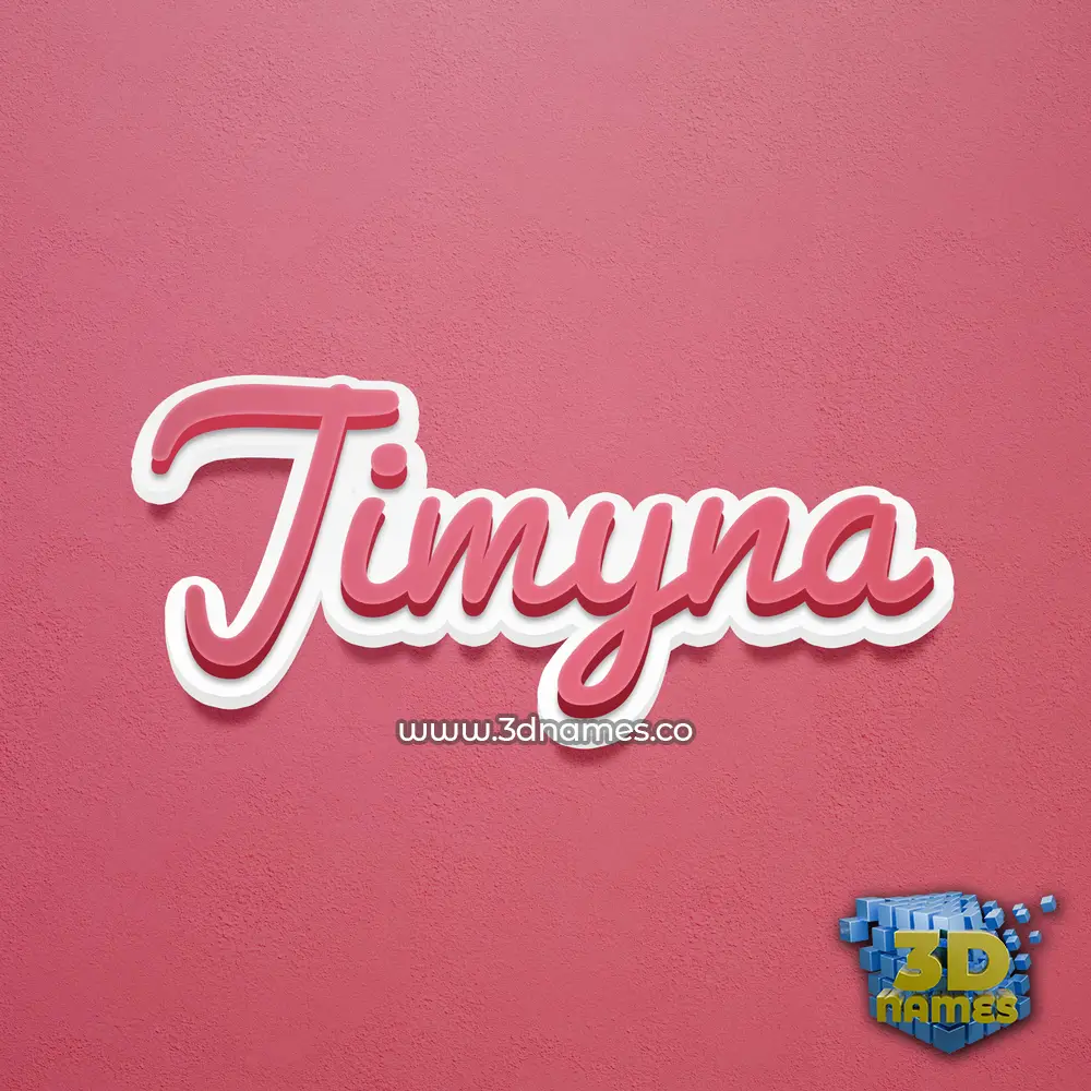 jimyna in Red Scribble style - 3D name wallpaper
