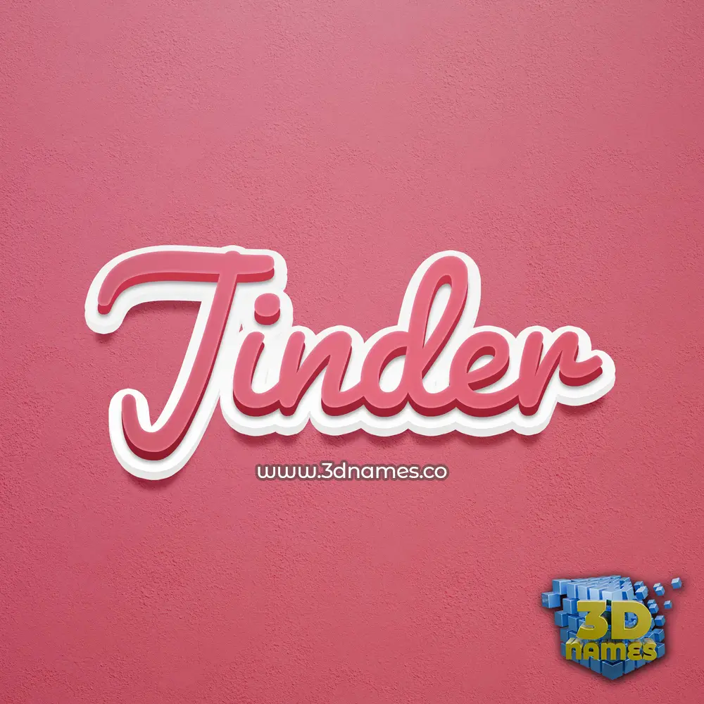 jinder in Red Scribble style - 3D name wallpaper