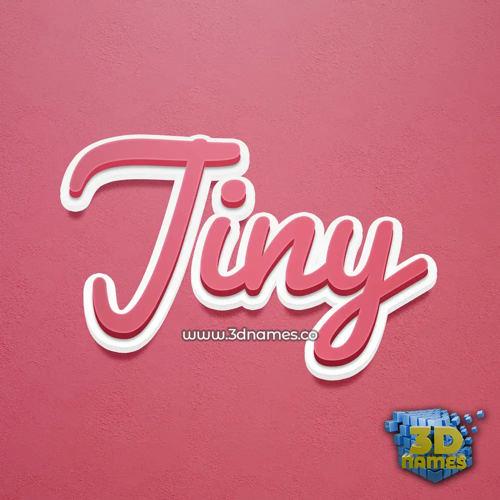 jiny in Red Scribble style - 3D name wallpaper