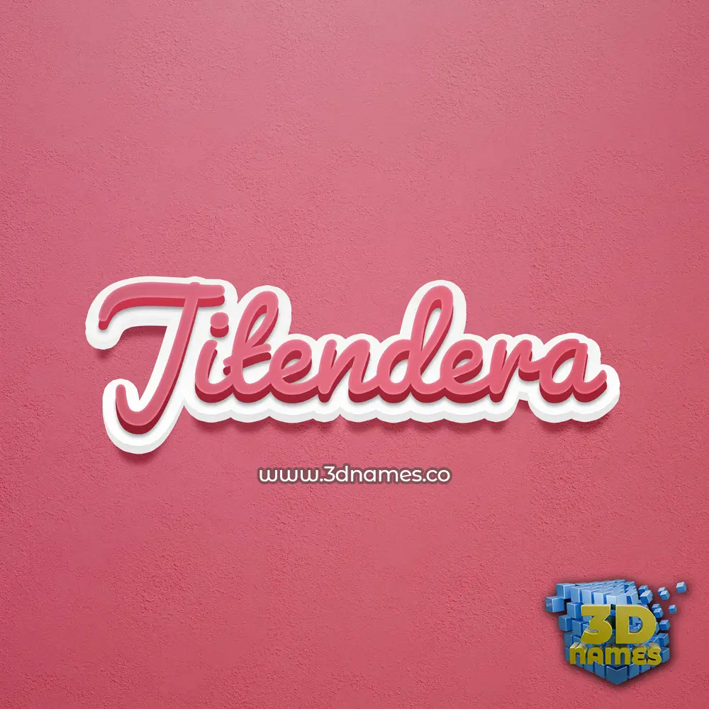 jitendera in Red Scribble style - 3D name wallpaper