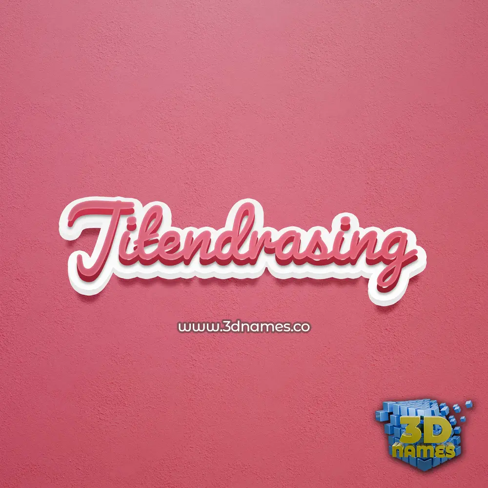 jitendrasing in Red Scribble style - 3D name wallpaper