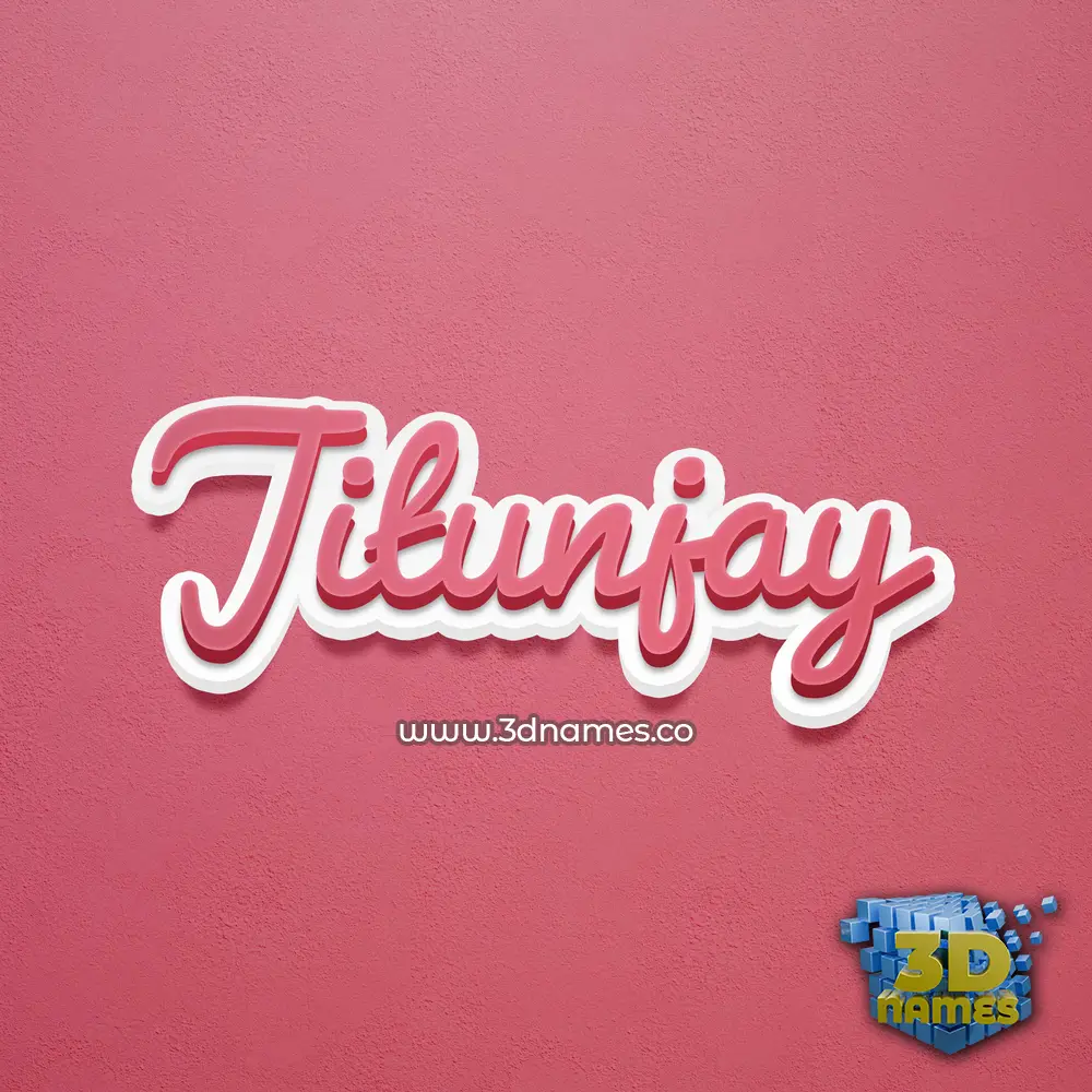 jitunjay in Red Scribble style - 3D name wallpaper