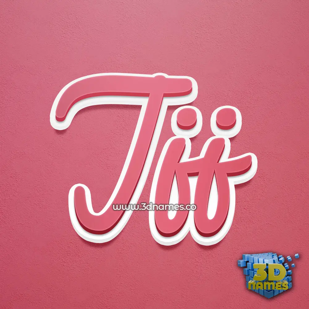 jjj in Red Scribble style - 3D name wallpaper