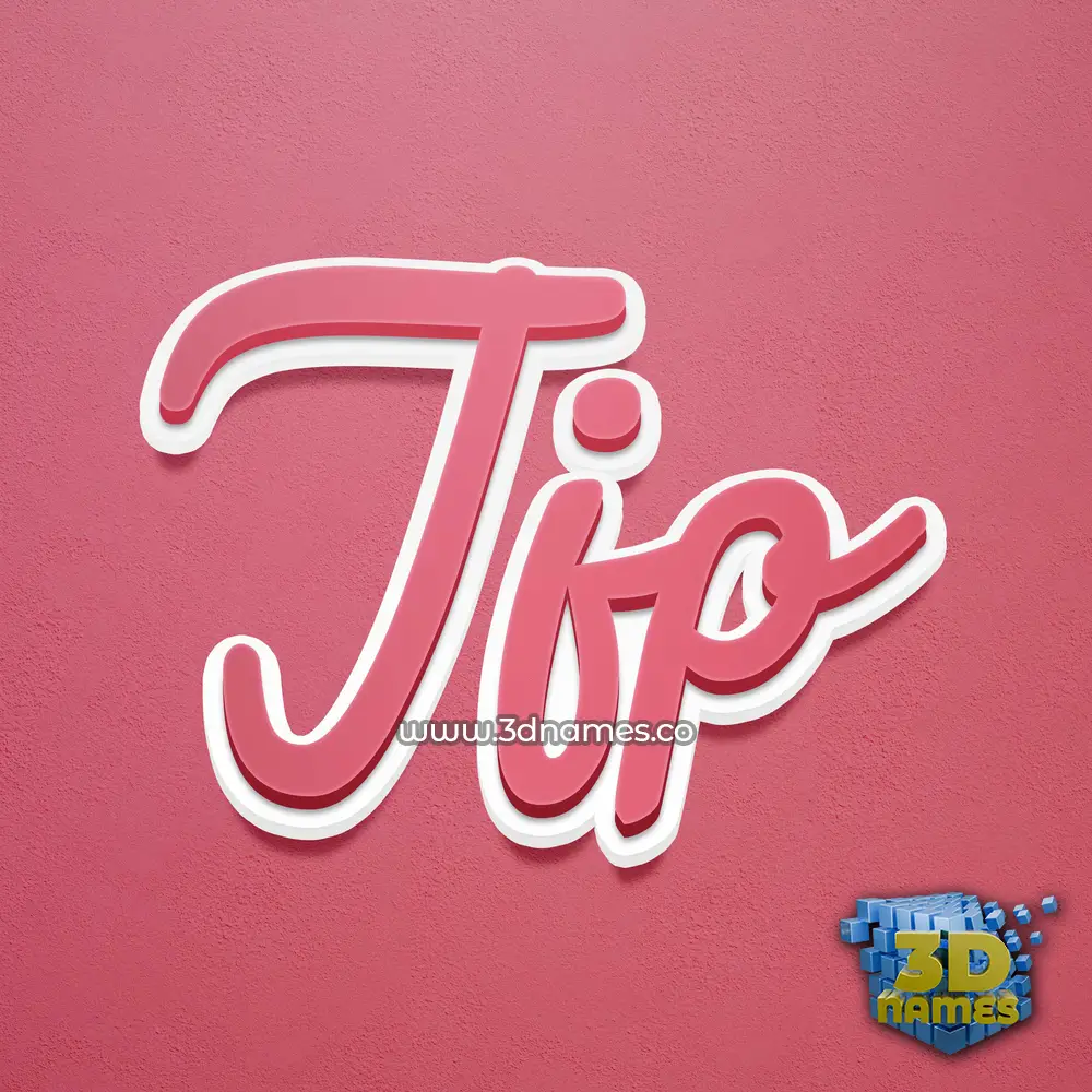 jjp in Red Scribble style - 3D name wallpaper