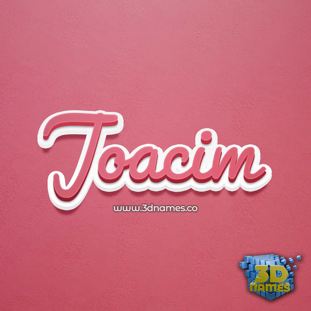 joacim in Red Scribble style - 3D name wallpaper
