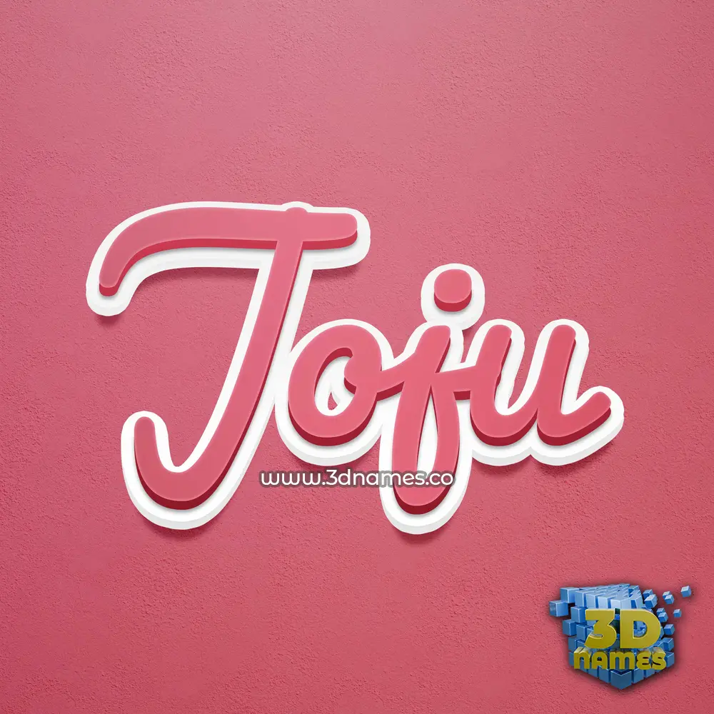 joju in Red Scribble style - 3D name wallpaper