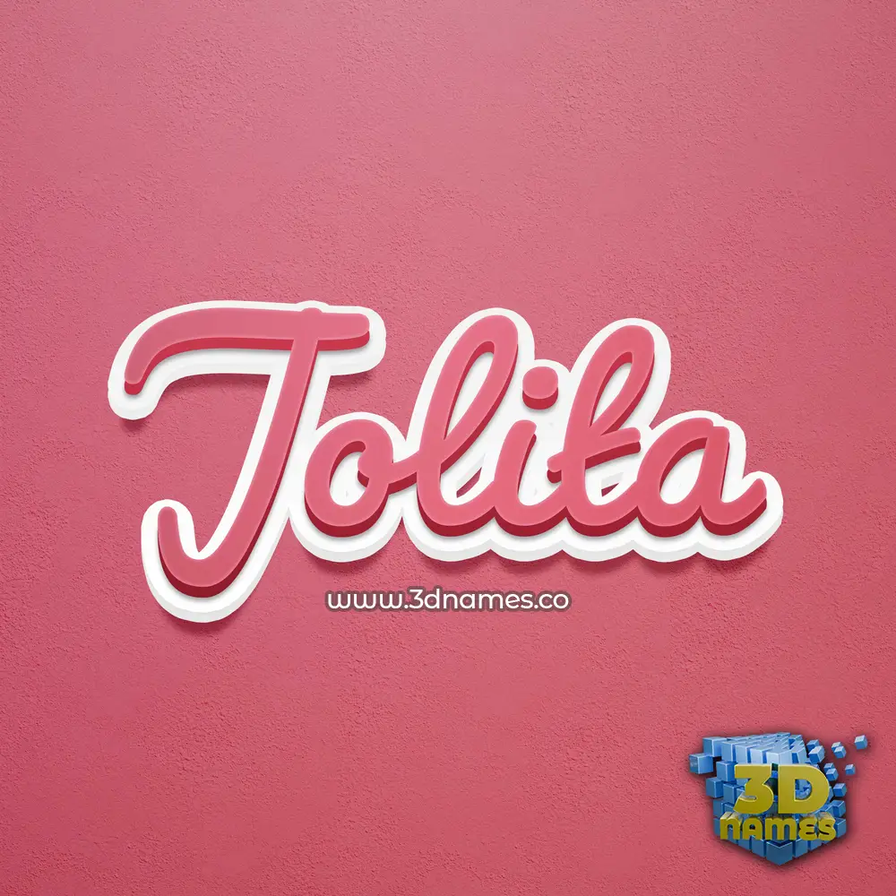 jolita in Red Scribble style - 3D name wallpaper