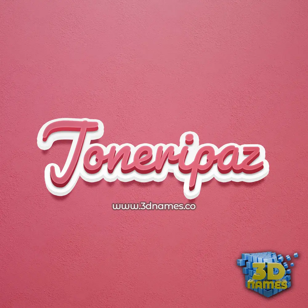 joneripaz in Red Scribble style - 3D name wallpaper