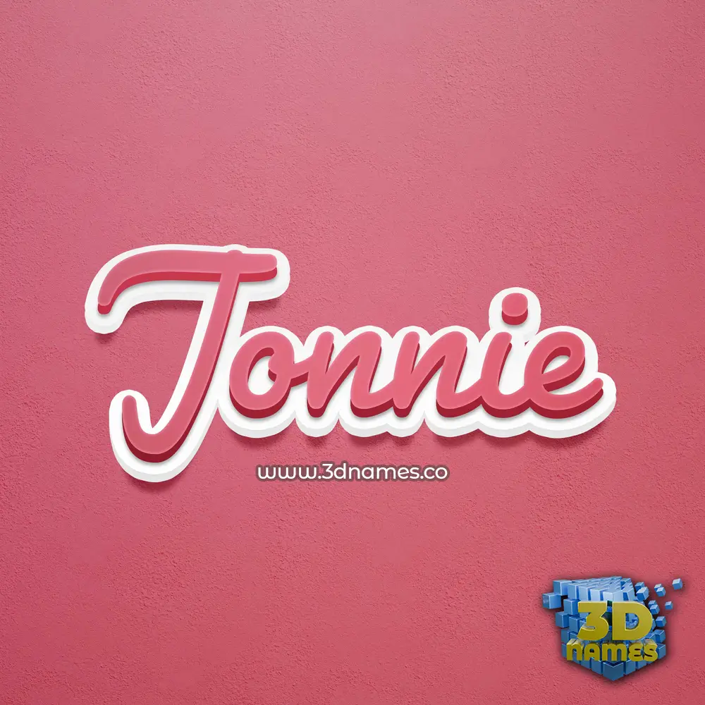 jonnie in Red Scribble style - 3D name wallpaper