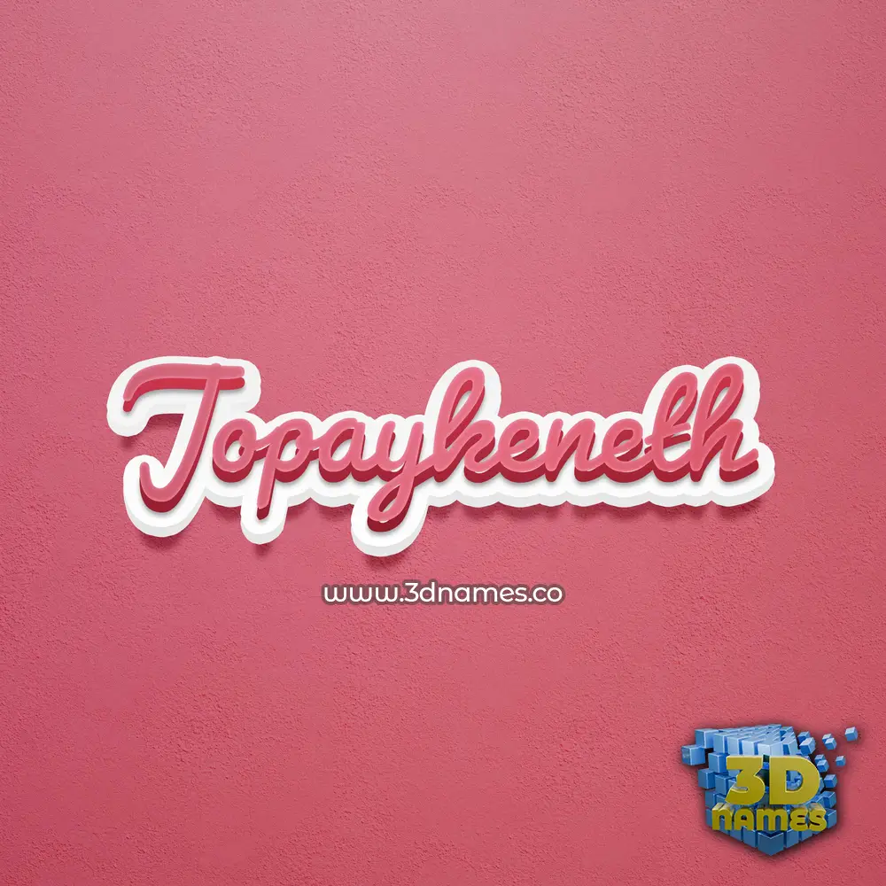 jopaykeneth in Red Scribble style - 3D name wallpaper