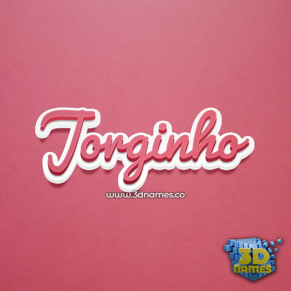 jorginho in Red Scribble style - 3D name wallpaper