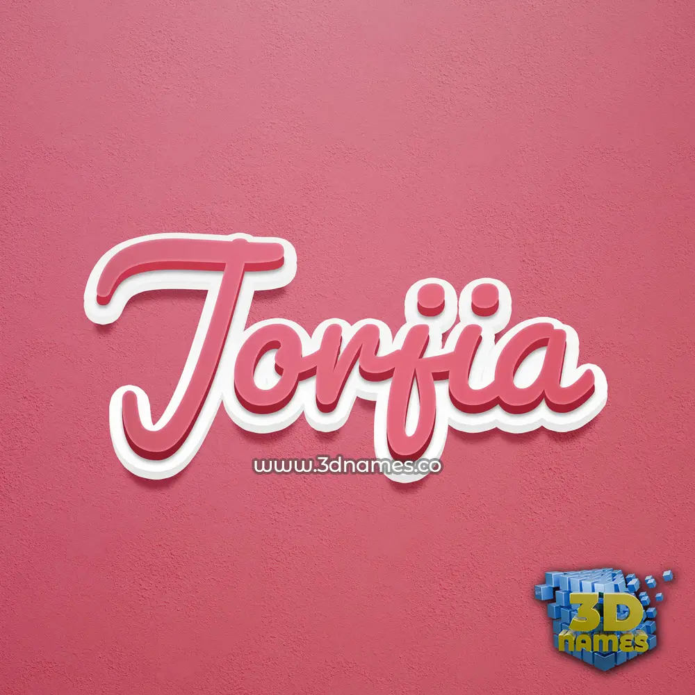 jorjia in Red Scribble style - 3D name wallpaper