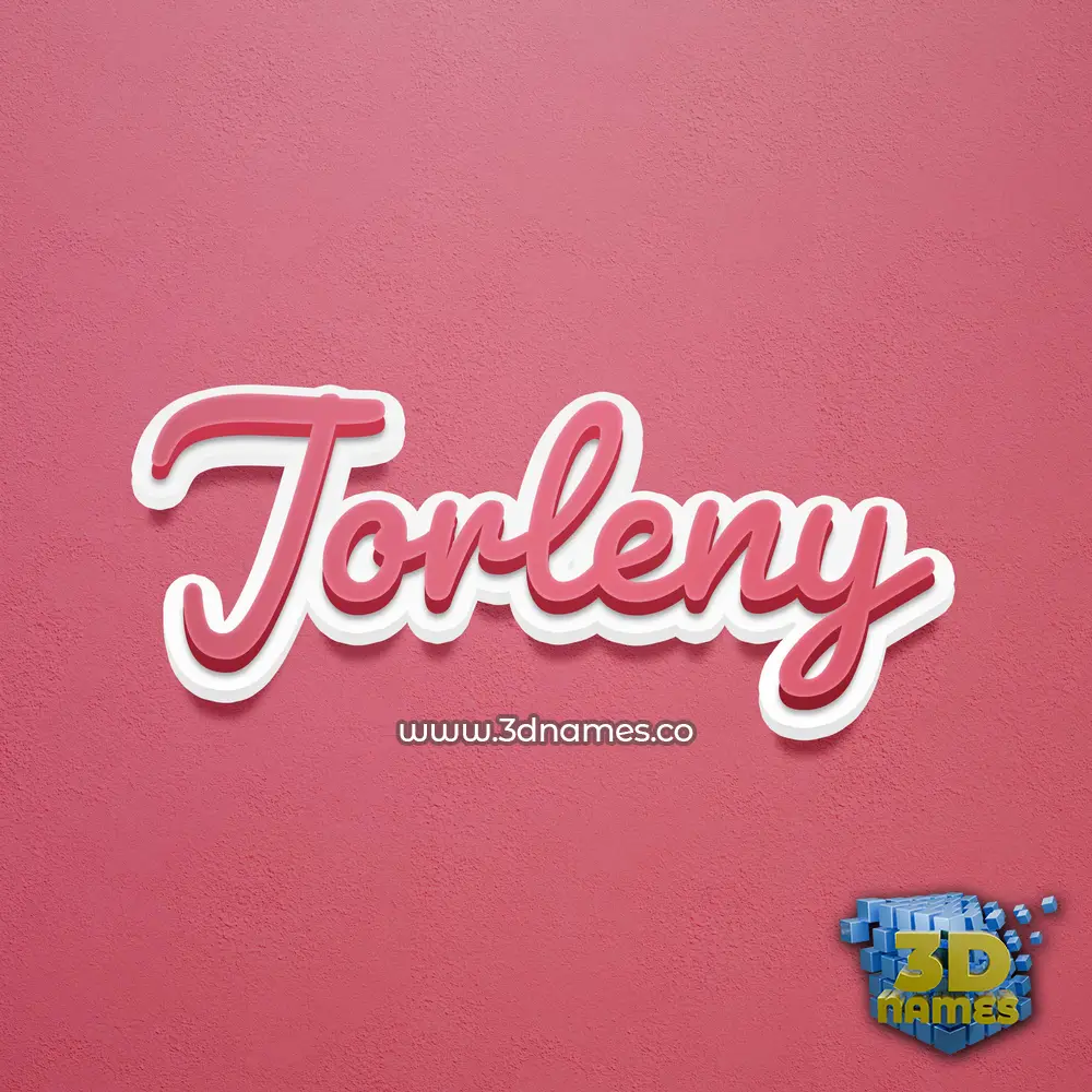 jorleny in Red Scribble style - 3D name wallpaper