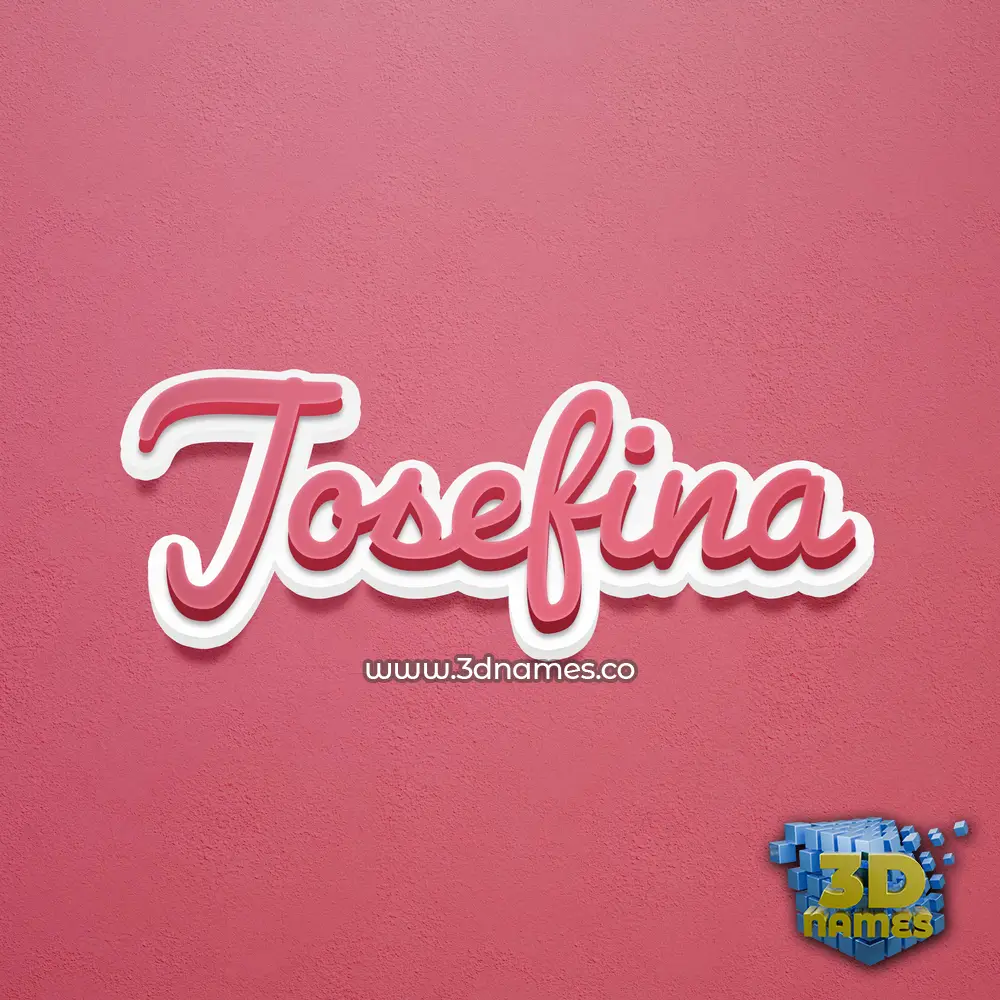 josefina in Red Scribble style - 3D name wallpaper