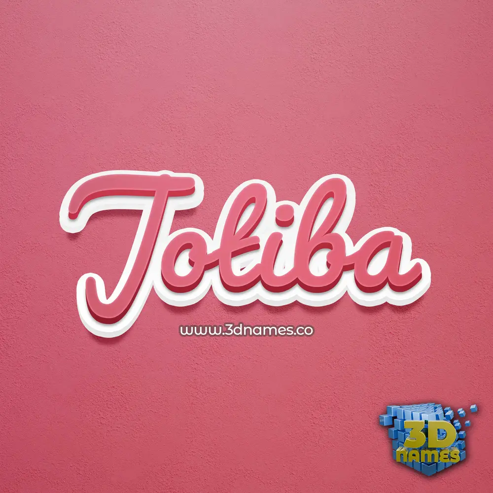 jotiba in Red Scribble style - 3D name wallpaper