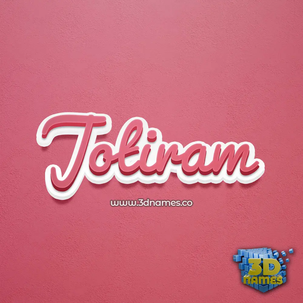 jotiram in Red Scribble style - 3D name wallpaper
