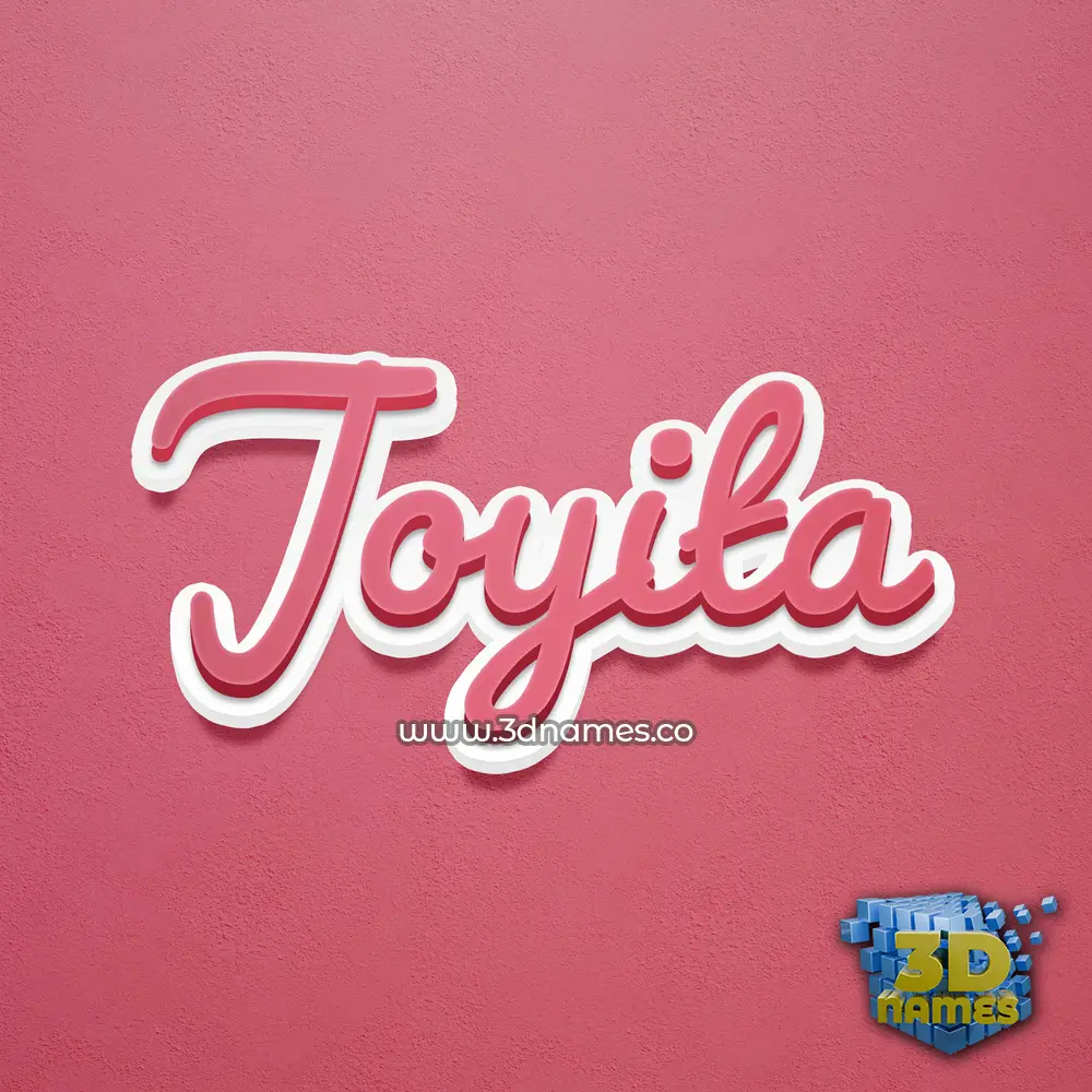 joyita in Red Scribble style - 3D name wallpaper