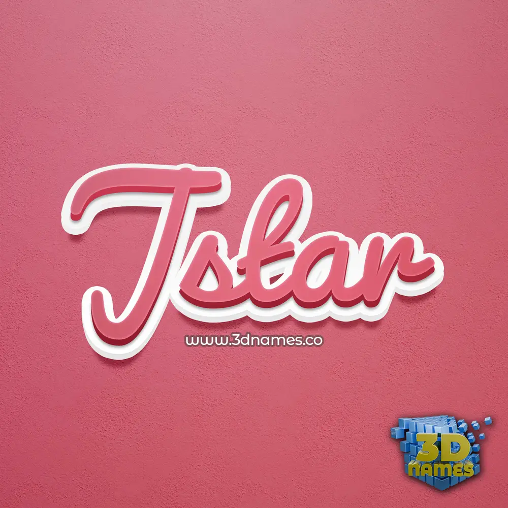 jstar in Red Scribble style - 3D name wallpaper