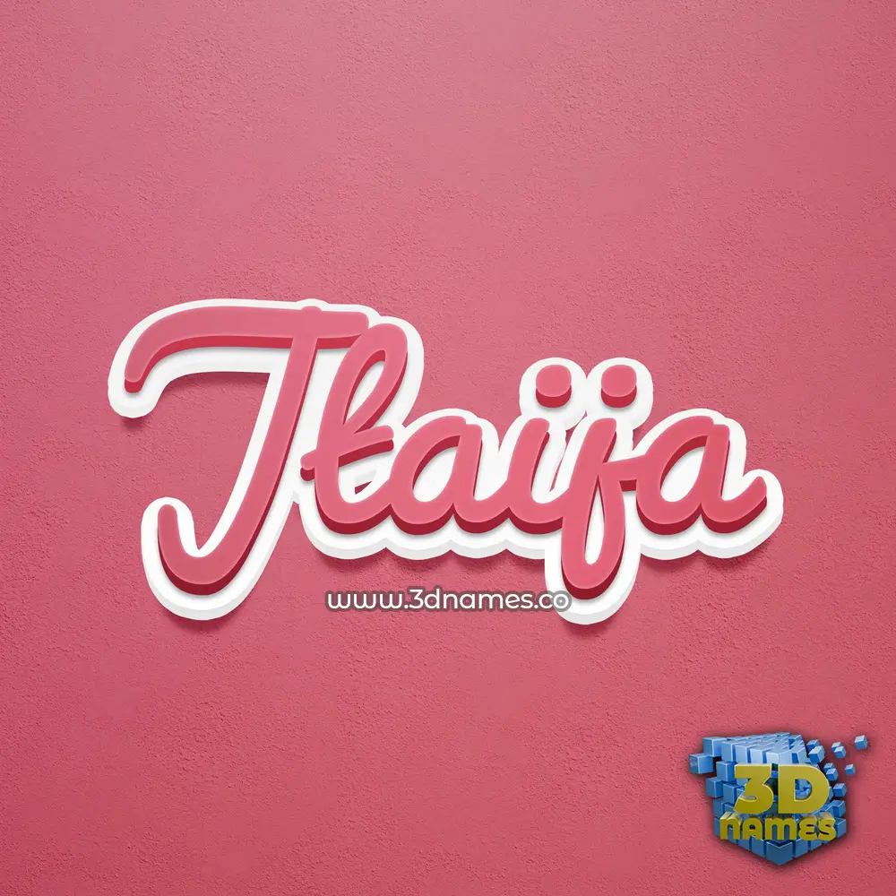 jtaija in Red Scribble style - 3D name wallpaper